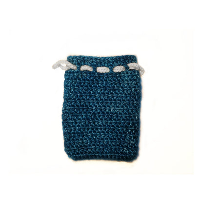 Midnight Bloom Crochet Pouch