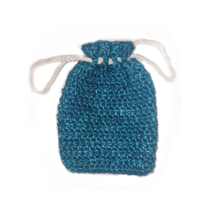Midnight Bloom Crochet Pouch