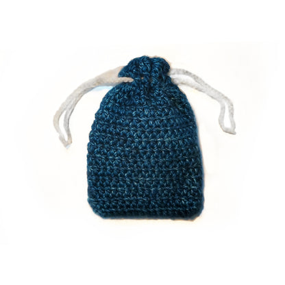 Midnight Bloom Crochet Pouch